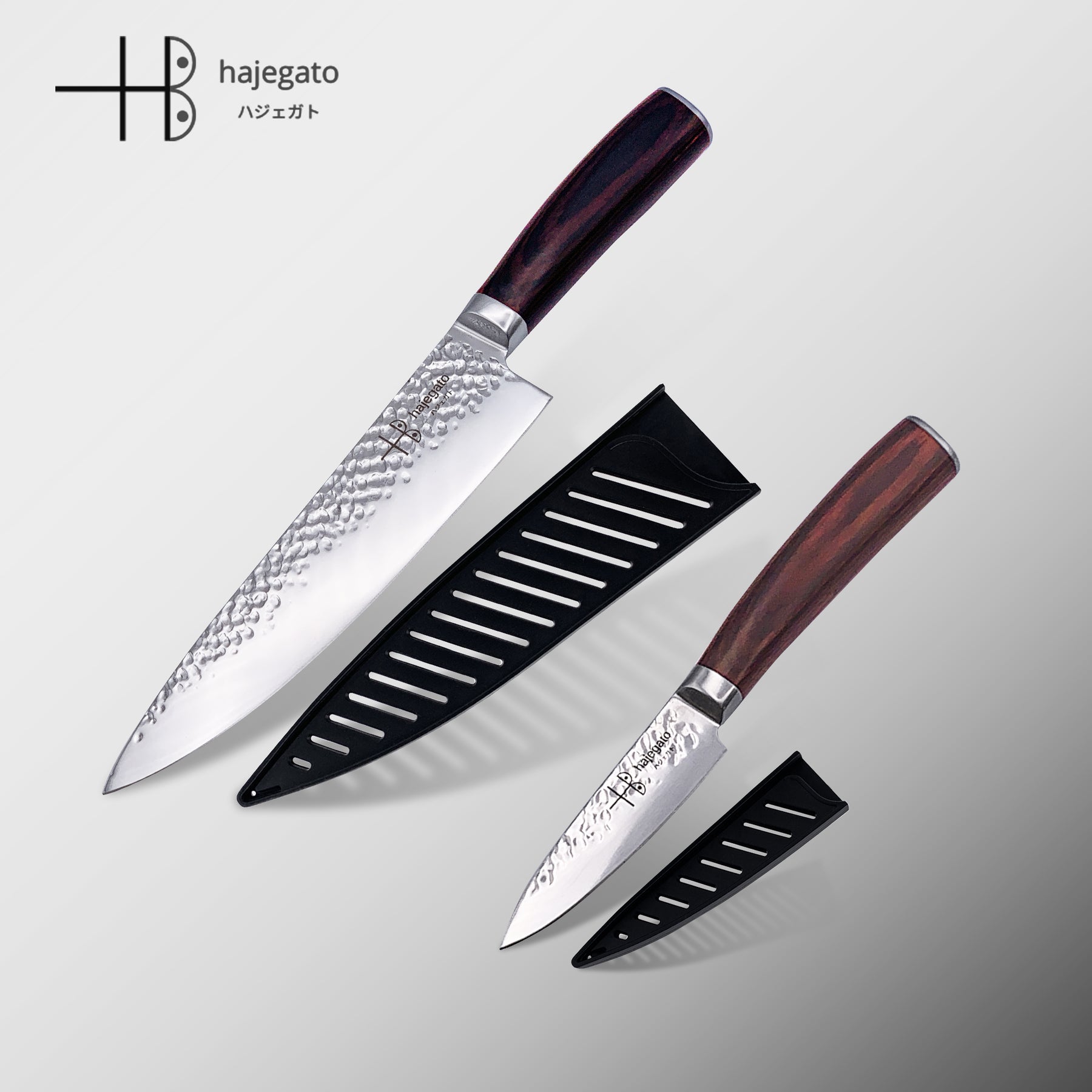 hajegato Damascus Chef Knife Nakiri Unique Handle Professional 7 inch Japanese Chefs Kitchen Knife VG10 67 Layers Damascus Steel Knive with Sheath